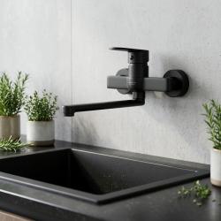 black-wall-mounted-kitchen-faucet-modern-design